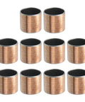 10 Pack Sleeve Bearings One Inch Bore And One And One Eighth Inch Outer Diameter One Inch Length Self Lubricating Oilless Bushings