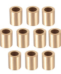 10 Pcs Sleeve Bearing Set With 10 Mm Bore 16 Mm Outer Diameter And 20 Mm Length Self Lubricating Bushings displayed in rows