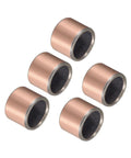 5 Pieces Sleeve Bearings 12mm By 15mm By 12mm Wrapped Oilless Bronze Sintered Composite Coated Bushings For Sliding Machine Shafts