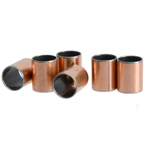 6 Pcs Sleeve Bearings 14mm Bore 16mm Outside Diameter 20mm Length Oil Free Bronze Sintered Bushing Set