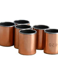 6 Pcs Sleeve Bearings 14mm Bore 16mm Outside Diameter 20mm Length Oil Free Bronze Sintered Bushing Set