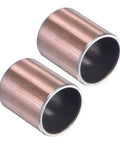 Two Sleeve Bearing 3/4 Inch Bore 7/8 Inch OD 1 Inch Length Self Lubricating Oilless Wrapped Bushings Bronze Sintered