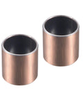 2 Pieces Sleeve Bearing Bronze Self Lubricating Oilless Bushing For Equipment And Machinery Bore 0.625 In Outer Diameter 0.718 In