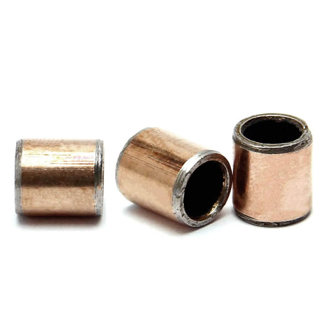 Three 10 Pcs Sleeve Bearing 5mm Bore 7mm OD 8mm Length Oilless Wrapped Bronze Sintered Bushings for machinery use