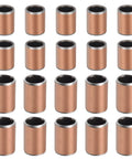 20 Pieces Sleeve Bearings 6mm Bore 8mm OD 10mm Length Oilless Self Lubricating Bronze Bushings for machinery and automotive use