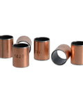 6 Pcs Sleeve Bearings 14mm Bore 16mm Outside Diameter 20mm Length Oil Free Bronze Sintered Bushing Set For Sliding Applications