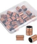 20 Pieces Sleeve Bearings 6mm Bore 8mm OD 10mm Length Oilless Self Lubricating Bronze Bushings in plastic case