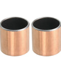 Two Pieces Sleeve Bearing 0.875 Inch Bore 1 Inch Outer Diameter 1 Inch Length Self Lubricating Oilless Bushings Bronze