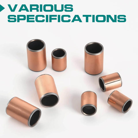 Assorted oilless bronze sleeve bearings, including 20 Pieces Sleeve Bearings 6mm Bore 8mm OD 10mm Length Oilless Self Lubricating Bronze Bushings Plain Bearings