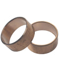 Two bronze bushings from a Torque Converter Bushing Kit for Mini Bike and Go Kart, designed for 30 Series driver pulleys and 1-1/16 inch crankshaft.