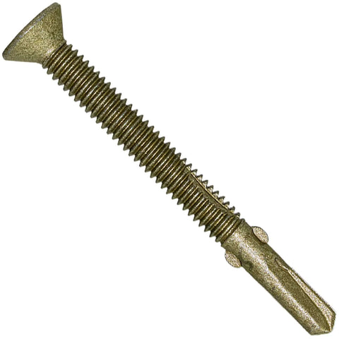 Heavy Duty Wood To Metal Reamer Tek Screws With Self Drilling Tip Torx T30 Star Head 14 by 2 and 3 Quarters Inch for Flatbeds and Trailers