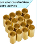 Trailer Leaf Spring Bushing Kit 16 Piece Bronze Shackle Bushings for Trailer Axle Replacement Double Eye Springs Nine Sixteenth Inch