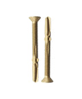 Beefy Heavy Duty Self Drilling Wood To Metal Screws With Torx Star Drive Fourteen By Two And Five Eighths Inch Reamer Tek Screws Bronze Star Triple Coat For Decks And Hardwood Or Softwood No Pre Drill Required 50 Piece Pack