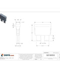 Diagram of Brown 7.5 Amp ATC Fast Acting Automotive Blade Fuses 32VDC 5 Pack, with dimensions and technical specifications.