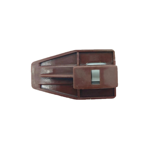 Brown drawer slide track guide from 10 sets Drawer Slide Track Guide Glides Replacement Parts for dressers and nightstands.