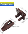10 Sets Drawer Slide Track Guide Glides Replacement Parts For Dressers And Nightstands Bottom Mount Brown with measurements