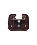 Front view of brown bottom-mount drawer slide guide from 10 Sets Drawer Slide Track Guide Glides Replacement Parts For Dressers And Nightstands Bottom Mount Brown Compatible With Kenlin And Rite Trak 1 Drawer Systems Durable And Easy To Install.