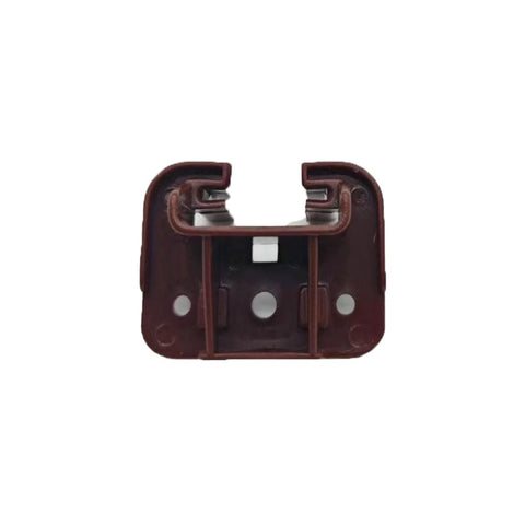 Front view of brown bottom-mount drawer slide guide from 10 Sets Drawer Slide Track Guide Glides Replacement Parts For Dressers And Nightstands Bottom Mount Brown Compatible With Kenlin And Rite Trak 1 Drawer Systems Durable And Easy To Install.