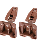 Brown plastic 10 Piece Drawer Slide Track Guides for Center Mount Drawers Perfect For Dressers Nightstands and Chests