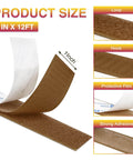 Heavy Duty Double Sided Hook And Loop Tape 12 Ft Cuttable Interlocking Fasteners for Home Office Car School DIY Projects with strong adhesive
