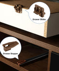 Plastic Drawer Slides And Guides 2 Pack For Center Mount Cabinet Rails Dresser Replacement Parts installed in wooden dresser