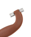 Close-up of a brown red plastic pull handle with metal mounting screws, part of the 2 Pcs Plastic Luggage Handles Pull Handles For Suitcase collection.