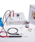 Brush Plating Kit With 24K Gold Solution Complete Gold Plating System with components, gloves, and user guide