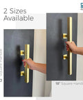 12 Inch Brushed Brass Vintage Gold Barn Door Handle Kit With Closet Door Pull Flush Plate Stainless Steel Pull Handles And Matching Gold Screws Large Sliding Door Hardware Set With Protective Pads For Safe Contact 1 Pack
