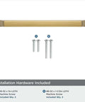 Square Brushed Gold Cabinet Pulls 2 Pack 6 Inch Center To Center Heavy Duty Zinc Alloy Handles with included screws