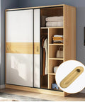 Six Piece Brushed Gold Stainless Steel Flush Pull Handles For Cabinets And Drawers, ideal for sliding wardrobe doors