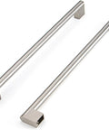 20 Pack Long Cabinet Handles For Cabinets And Drawers With 13 Inch Center To Center Spacing And 13 Inch Overall Length, brushed nickel finish