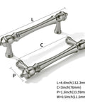 10 Pack 3 Inch Center Hole Brushed Nickel Cabinet Pulls Heavy Duty Solid Drawer Handles For Cabinets Drawers Doors And Furniture