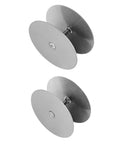 Brushed Nickel Door Hole Cover Plate 66mm Round Fits 12.7 To 54mm Holes For Interior Doors Sealing Unused Knob And Deadbolt Openings