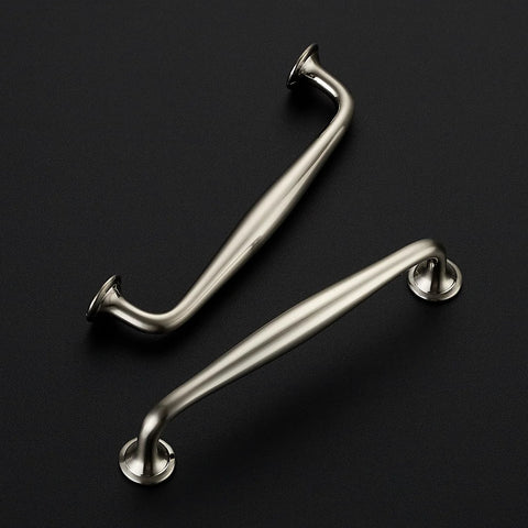 20 Pack 5 Inch Brushed Nickel Cabinet Handles Solid Zinc Alloy Cupboard And Drawer Pulls for kitchen cabinets with smooth design