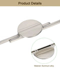 Two Pack Brushed Silver Semicircle Cabinet Pulls With Two And A Half Inch Hole Centers Half Moon Cabinet Door Handles Aluminum Alloy