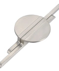 Two Pack Brushed Silver Semicircle Cabinet Pulls With Two And A Half Inch Hole Centers Half Moon Cabinet Door Handles for kitchen cabinets