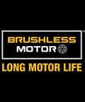 Label highlighting brushless motor and long motor life on 20V Max XR Oscillating Tool Kit With Blades And Charger Included.