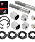 Components of 2 Set Front Upper A-Arm Bearing Seal Ball Joint Sleeve Kit For Brute Force KVF750 KVF650 4x4i 2005-2013