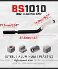 Deburring Tool With Micro Polished Anodized Handle And 11 HSS Blades For Metal Edges PVC Copper And 3D Printed Parts specs