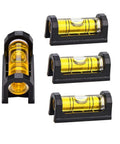 Four Pack Gunsmith Scope Leveling Bubble Tools with magnetic base for optics mounting and rifle alignment acrylic shell