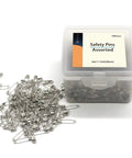 Bulk 1000-Piece 1.1-Inch Clips Tool Kit With Assorted Decorative Pins For Sewing And Crafting, Heavy-Duty Metal Safety Pins