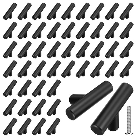 matte black dresser knobs Matte Black Cabinet Knobs Pack 50