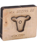 Bull Head Leather Cutting Die Knife For DIY Crafts And Leather Projects Wood Cross Cutting Tool 45 X 35 Mm By Natudeco