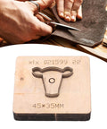 Bull Head Leather Cutting Die Knife For DIY Crafts And Leather Projects Wood Cross Cutting Tool 45 X 35 Mm By Natudeco, cutting leather.