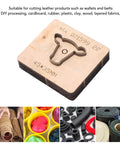 Bull Head Leather Cutting Die Knife For DIY Crafts And Leather Projects Wood Cross Cutting Tool 45 X 35 Mm For Cutting Leather Cardboard Plastic And More By Natudeco