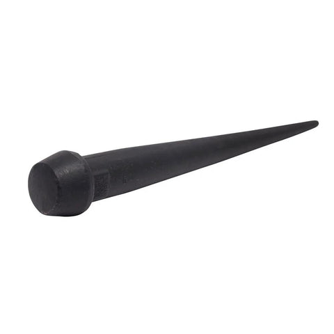 Heavy Duty Bull Pin For Alignment And Metalworking With Forged Heat Treated Broad Head 1 1/4 Inch Black Finish Resists Corrosion And Mushrooming Angled Head For Easy Grip And Reduced Slippage Made In USA By Klein Tools 3255
