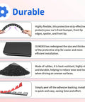 DIY Front Bumper Protector Kit With Preinstalled Tape Universal Bumper Guard For Lowered Cars Anti Scratch Shield image