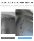 Comparison of repair results on car bumper using Hot Staples Welding Rods For Plastic And Metal Repair With Wave Bonding