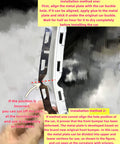 Beefed Up Front Bumper Repair Metal Plate For Ford Fusion 2013 To 2016, DIY installation step with metal plate alignment