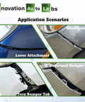 Bumper tab issues including loose attachment, misalignment, deformed, and torn tabs on Chevrolet Cruze
